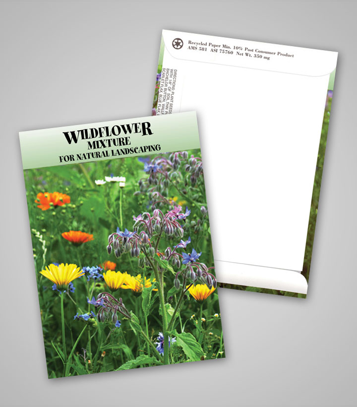 10 Annual Flower Seeds Packets with Wildflower Seeds