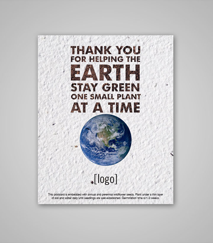 Seed Paper Postcard - Earth Day - B