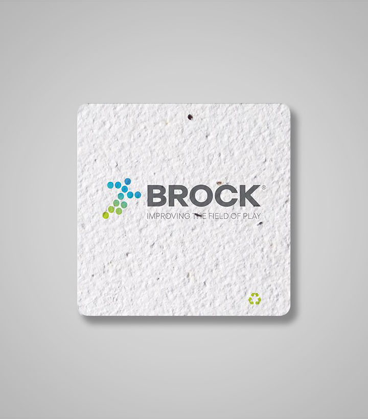 square seed paper business card - A